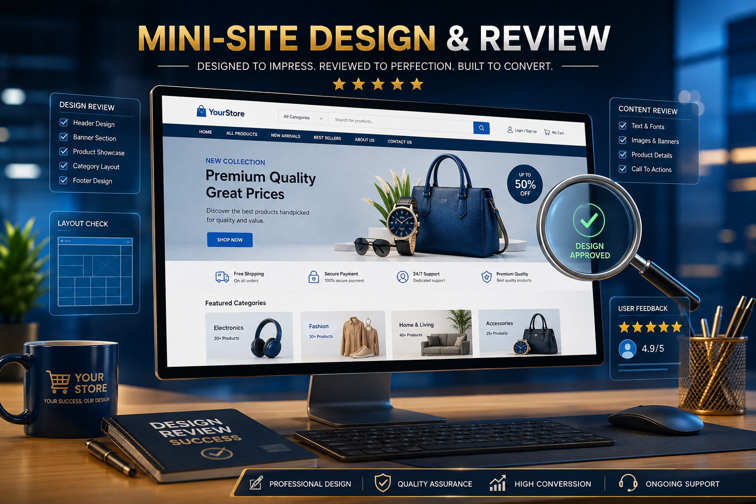3 Reviews for Mini-site Design